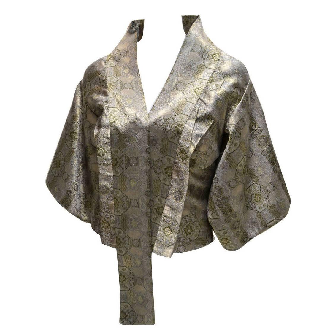 Alexander McQueen Brocade Kimono Jacket & Bustier 2003