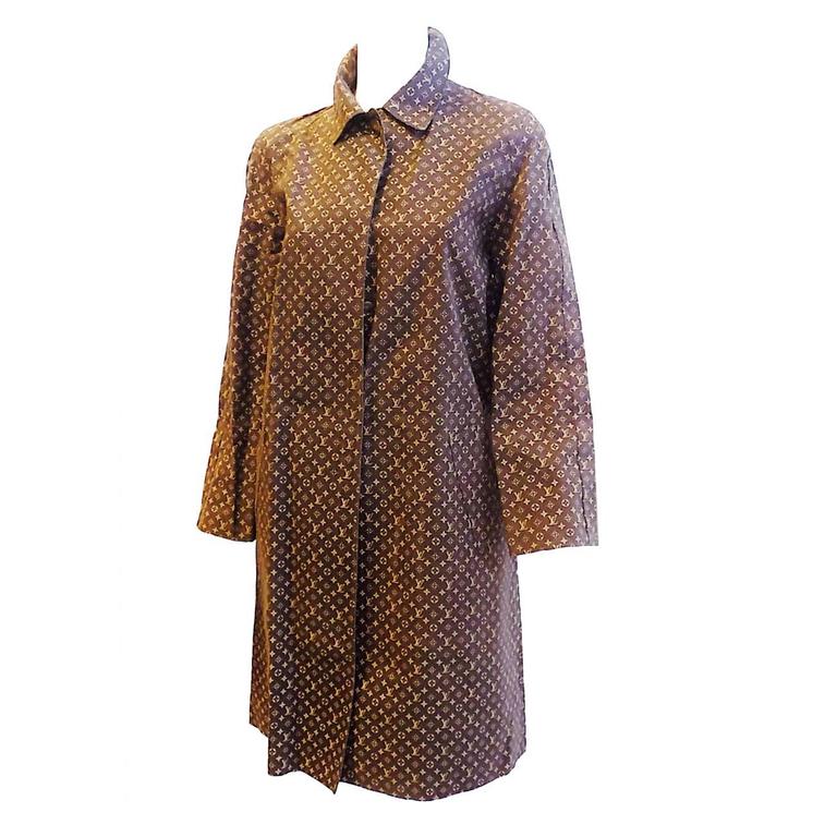 Used] Louis Vuitton LOUIS VUITTON MACKINTOSH Back Monogram Rubberized lined  Breasted Coat Women's Outer Brown Cotton ref.359634 - Joli Closet