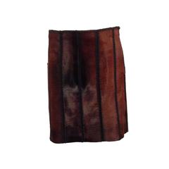 Prada Burnt Caramel Ponyhair Skirt