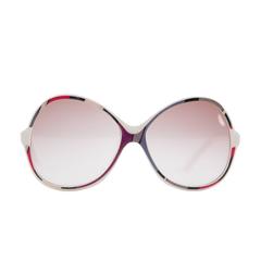 EMILIO PUCCI Vintage OVERSIZED SUNGLASSES White/Pink Gradient lens eyewear MP