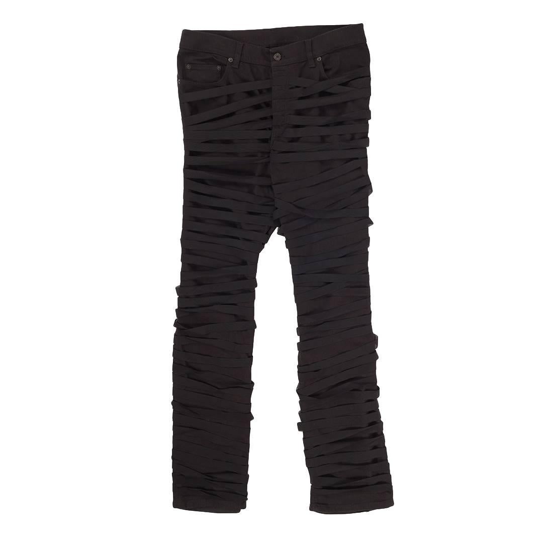 *Rare* Helmut Lang 
04 elastic denim bondage jeans , Sz M