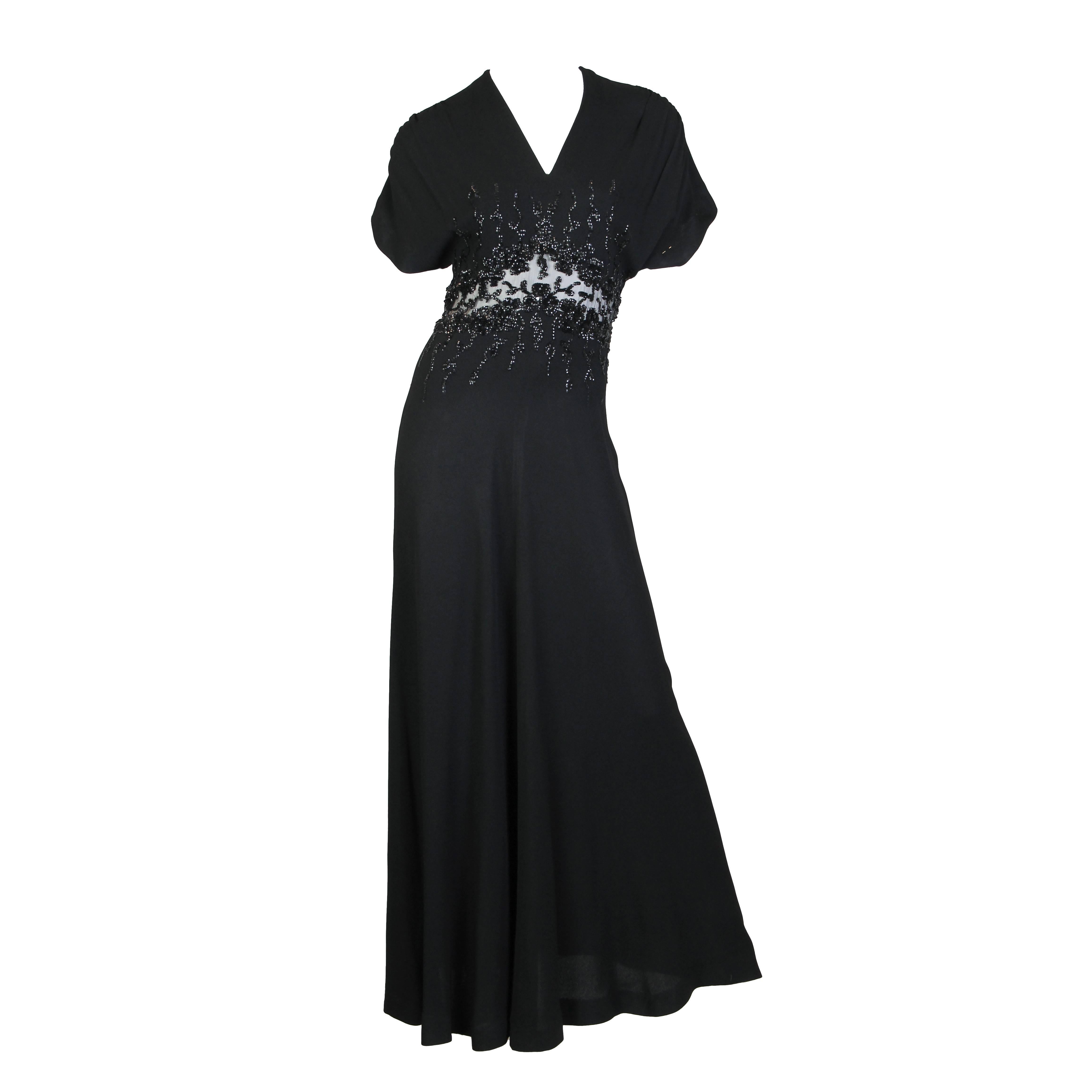 Sequined Jean Carol 1930s Gown