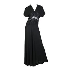 Sequined Jean Carol 1930s Gown 7