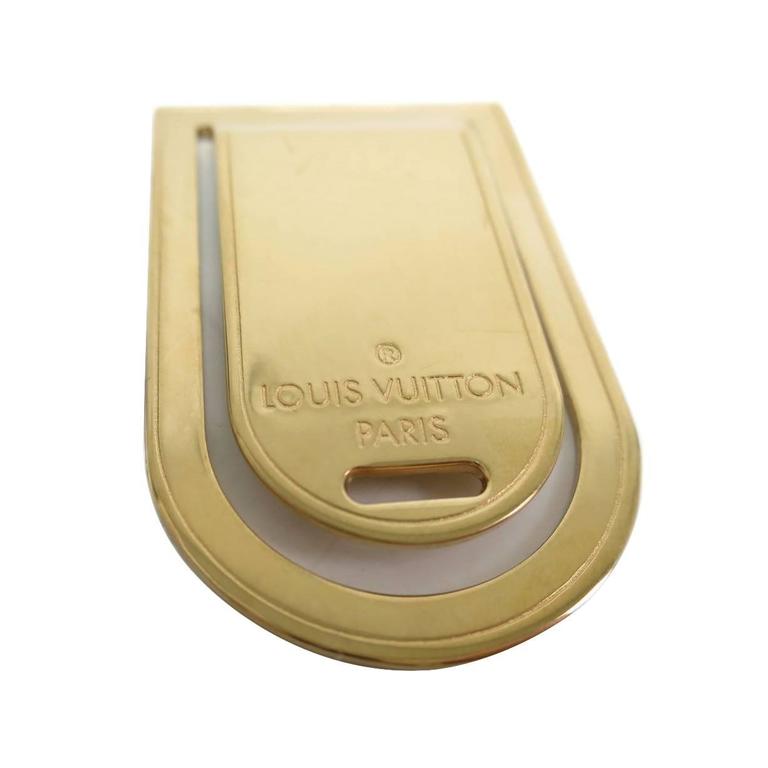 Louis Vuitton Gold Money Clip at 1stDibs | louis vuitton money