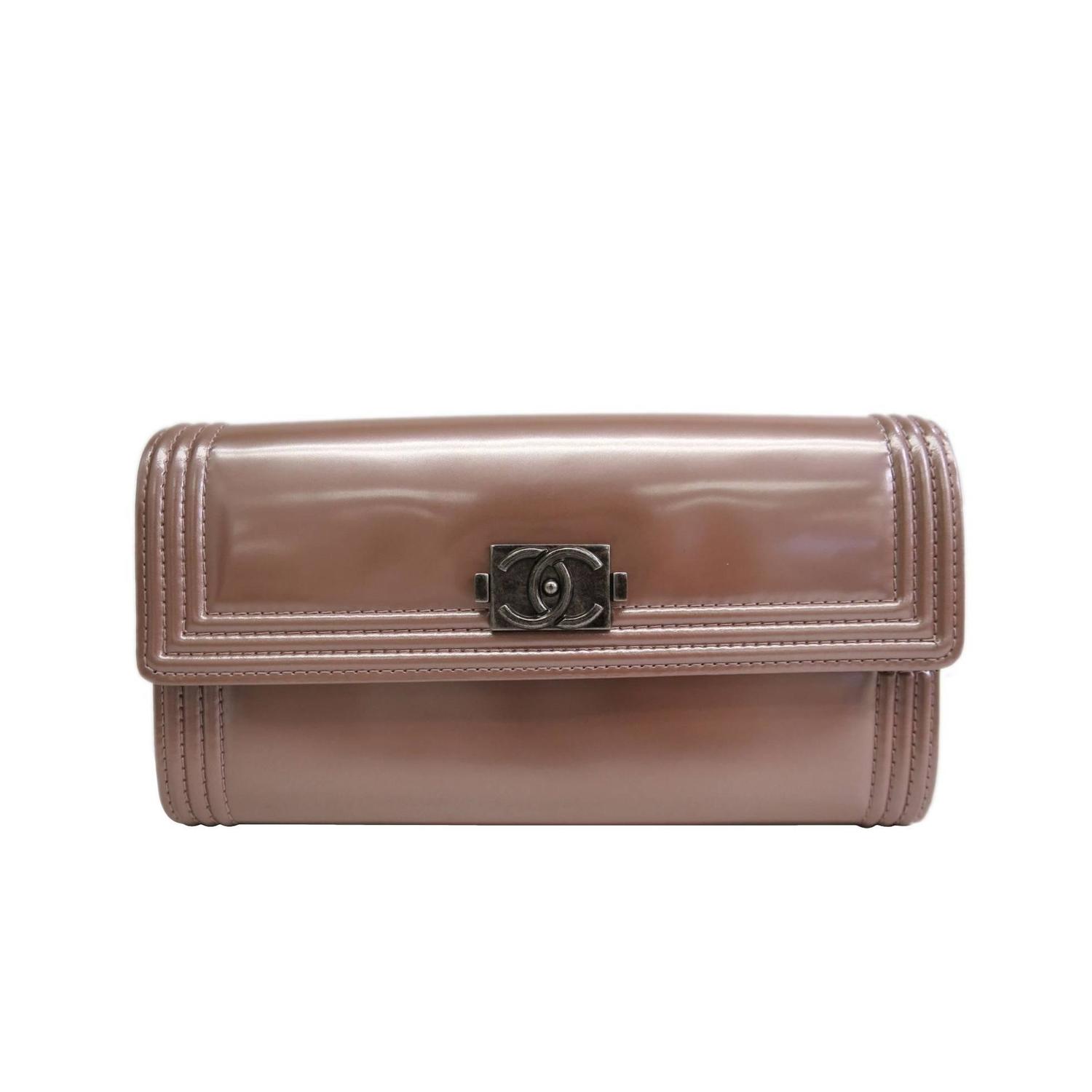 Chanel Boy Patent Leather Wallet at 1stdibs