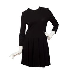 1980s Gianni Versace Little Black Silk Jersey Dress 5