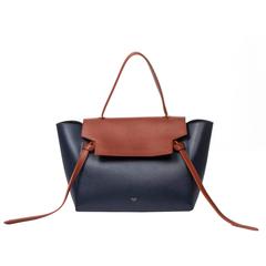Céline Belt Bag Bicolor 42cm Navy/Cinnamon Leather