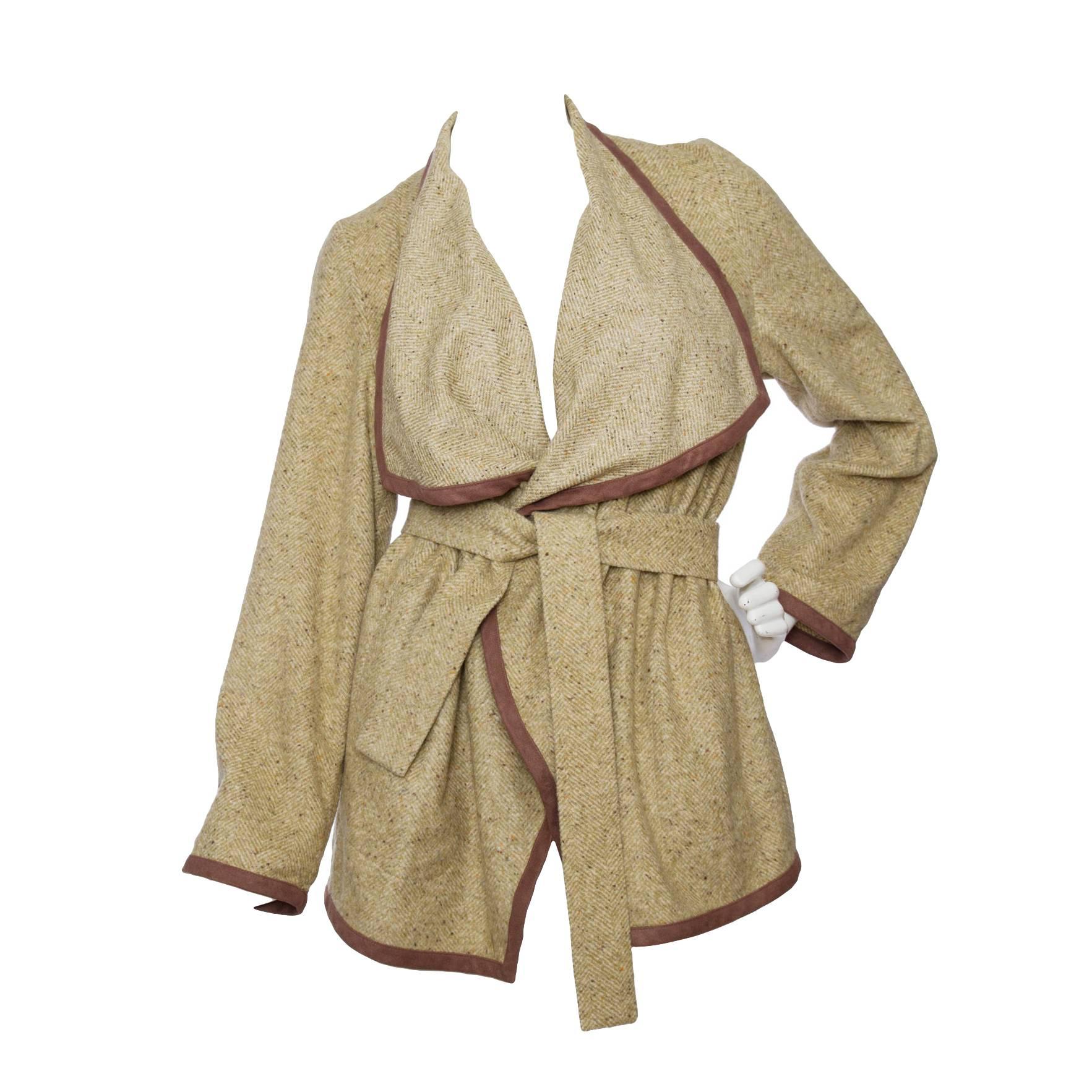 A 1980s Vintage Wool & Silk Thierry Mugler Cardigan 