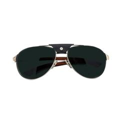 Lunettes de soleil aviateur Cartier Santos Dumont