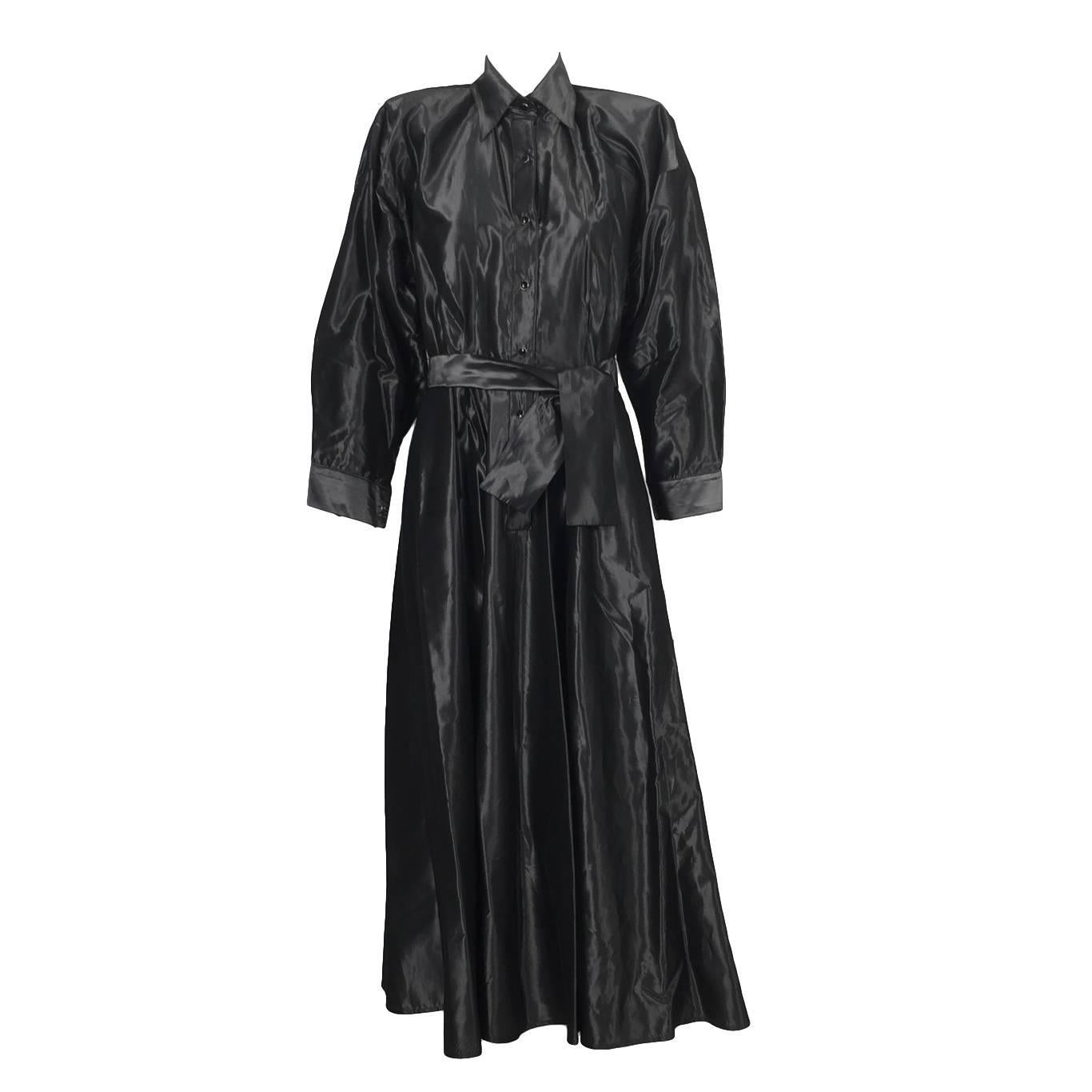 Norma Kamali Metallic Trench Coat  For Sale