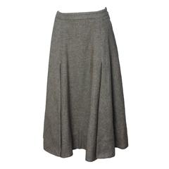 Miguel Adrover Early 90s Full Wool Skirt