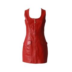 Mario Valentino Leather Dress Fall 1992