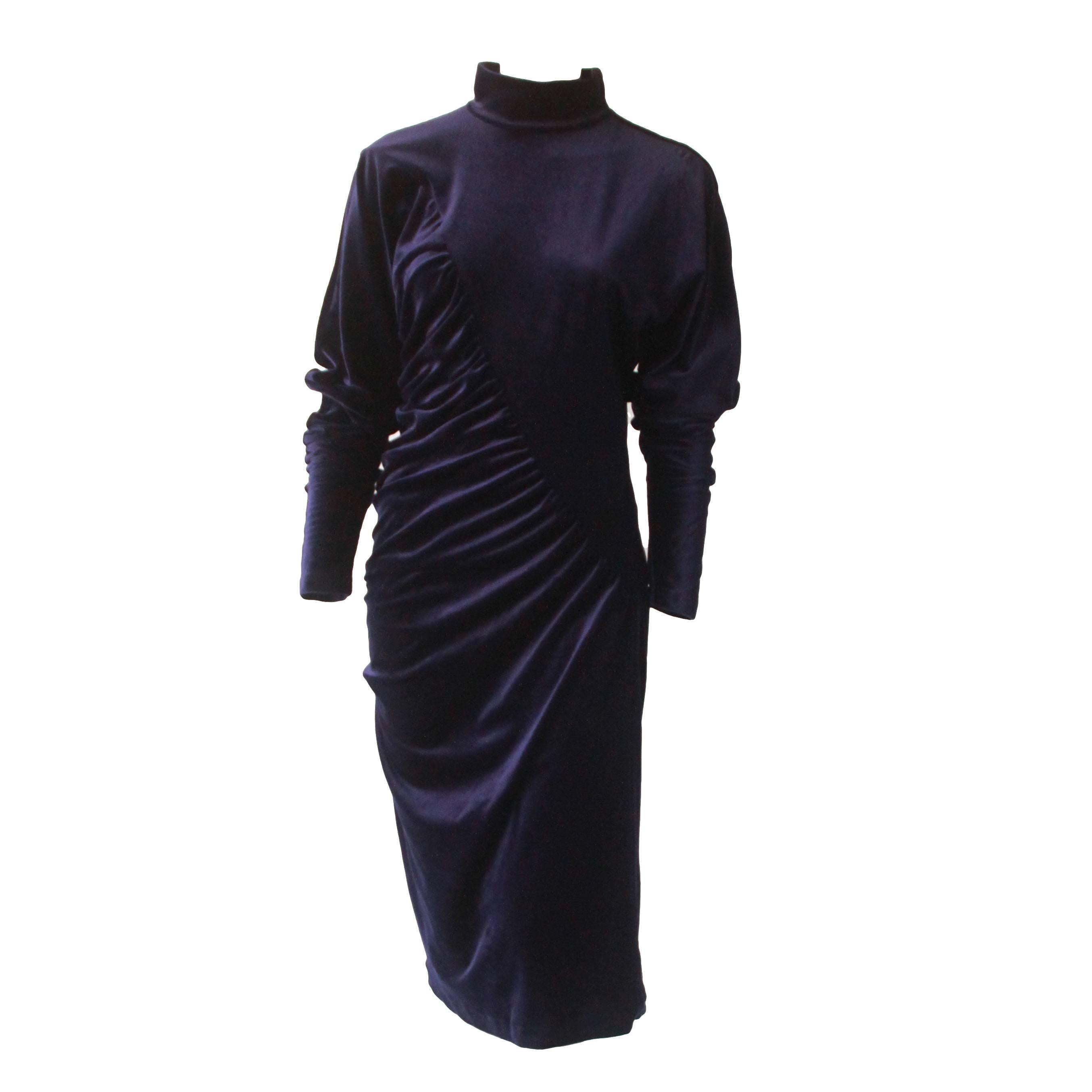 Genny Ruched Dress Early 1980
s