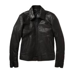 Used New Men's BELSTAFF MARSHE Soft Black 100% Leather Jacket