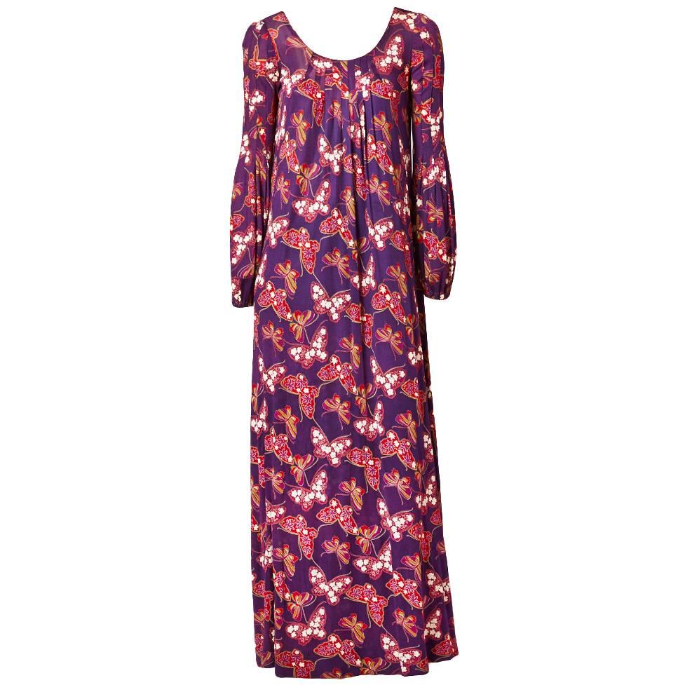 Missoni Patterened Silk Knit Maxi Dress 