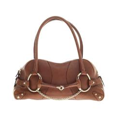 Bolso de hombro con cadena Gucci Horsebit Piel