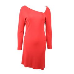 Gianni Versace Couture Red Asymmetric Dress 2