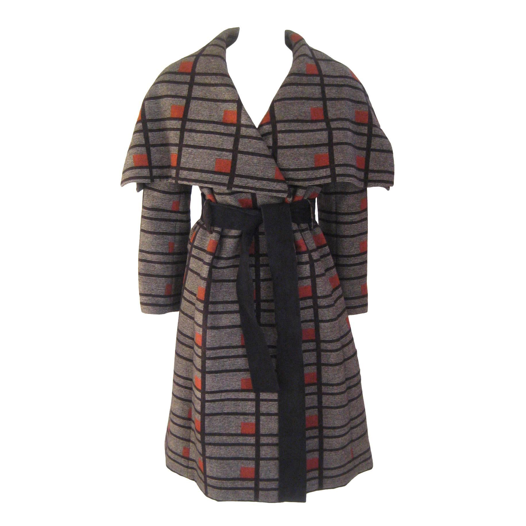 1960s Christian Dior New York Wrap Coat