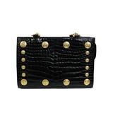Gianni Versace Couture Borsa a tracolla con catena Medusa nera