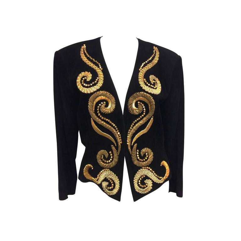 Saint laurent cheap embroidered jacket
