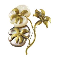 Fabrice Paris Floral Brosche Pin