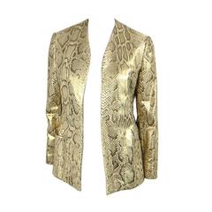 1980s Bill Blass Snakeskin Jacket New Old Stock 6