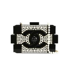 Chanel Vintage Lego Brick Pearl Clutch 10