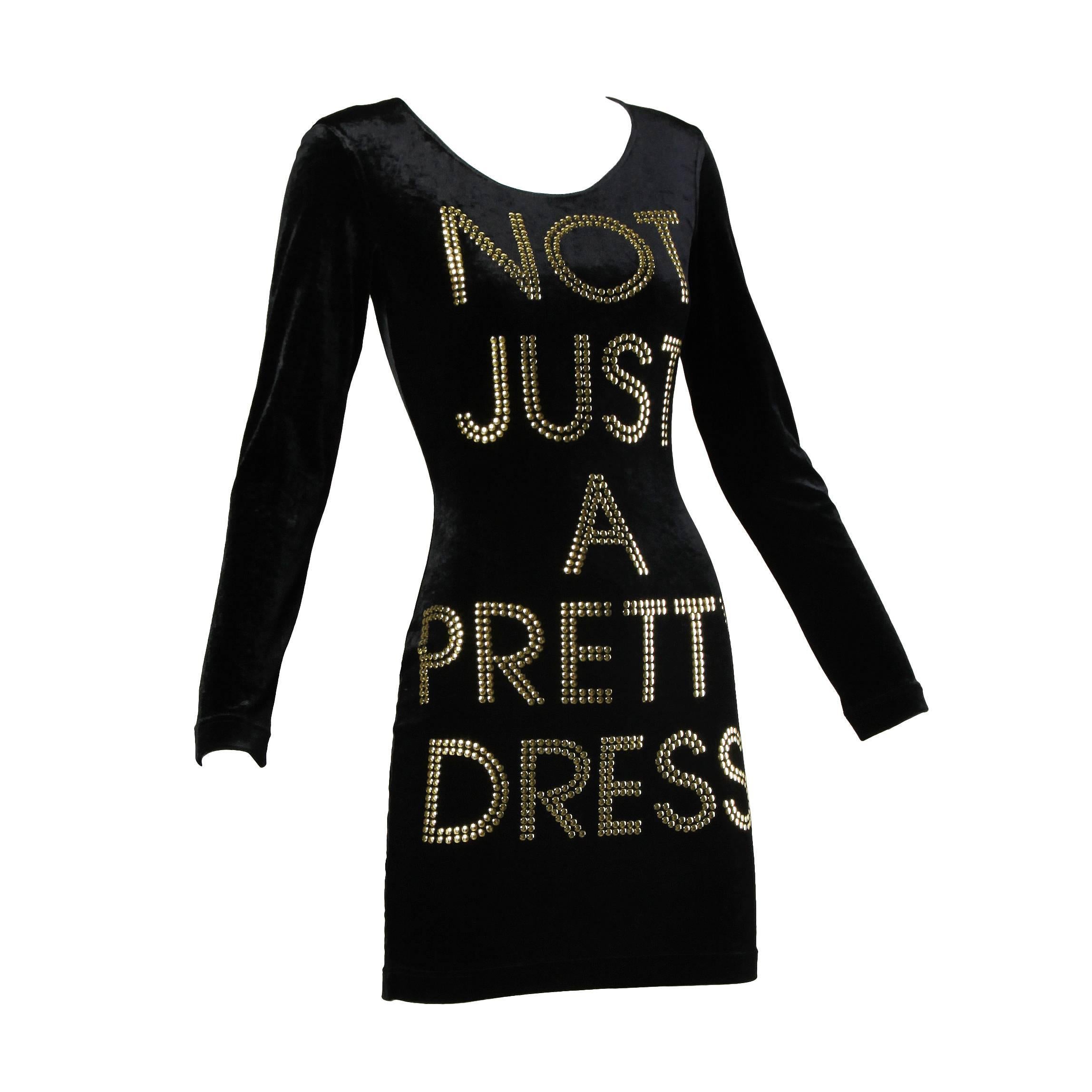 Moschino "NOT JUST A PRETTY DRESS" as worn by La La Anthony For Sale