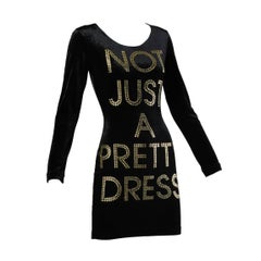 Vintage Moschino "NOT JUST A PRETTY DRESS" as worn by La La Anthony