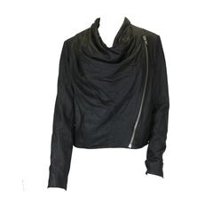 Helmut Lang Black Lambskin Leather Jacket