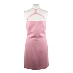 VERSACE Italian Pink Cotton Blend SLEEVELESS Mini DRESS Size 38 IT 3