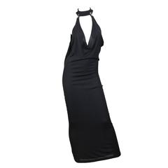 Paco Rabanne Jersey Halter Dress 5