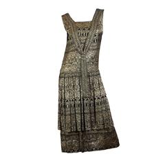 1920s Lamé Dress with Sanskirt 10