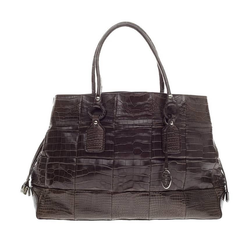 Tod's Tote Alligator Large