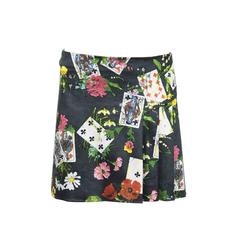 Christian Dior corduroy ace of spades pleated mini skirt, c. 2000s 2