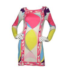 Emilio Pucci Multi-Colored Geometric Shift Dress sz 6