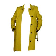 Burberry Mustard Yellow Trench Coat sz 4