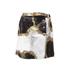CHANEL leather mini skirt 1