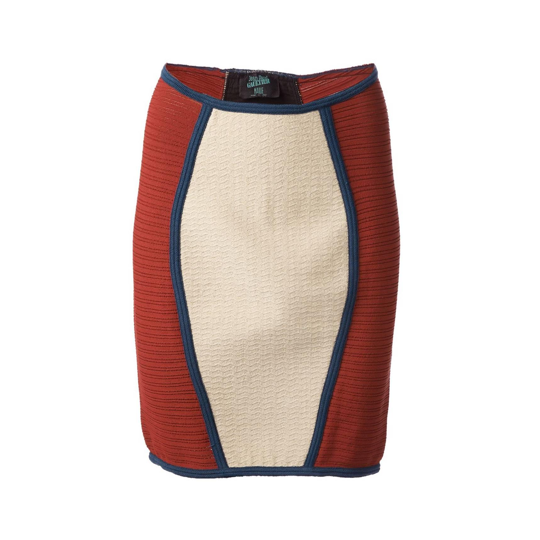 Jean Paul Gaultier 1990 
Les Rap
Pieuses
 fitted skirt For Sale