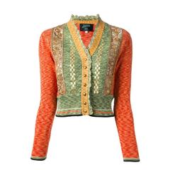 Jean Paul Gaultier 1989 “Around the World in 168 Outfits” lace panel cardigan