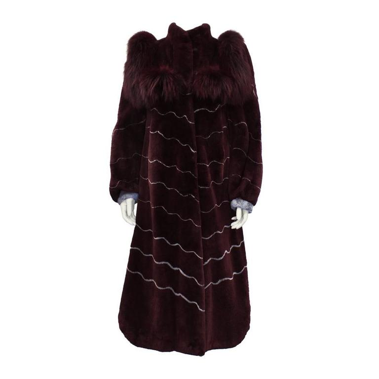 Vintage Tanuki Raccoon full length fur coat at 1stdibs