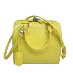 Louis Vuitton Limited Edition Yellow Speedy Cube Satchel Crossbody Shoulder Bag 4