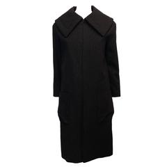 Louis Vuitton Grey Wool Collared Coat Size 36 (4)