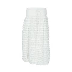 Chanel 2014 Dubai Collection White Sheer Harem Pants FR36