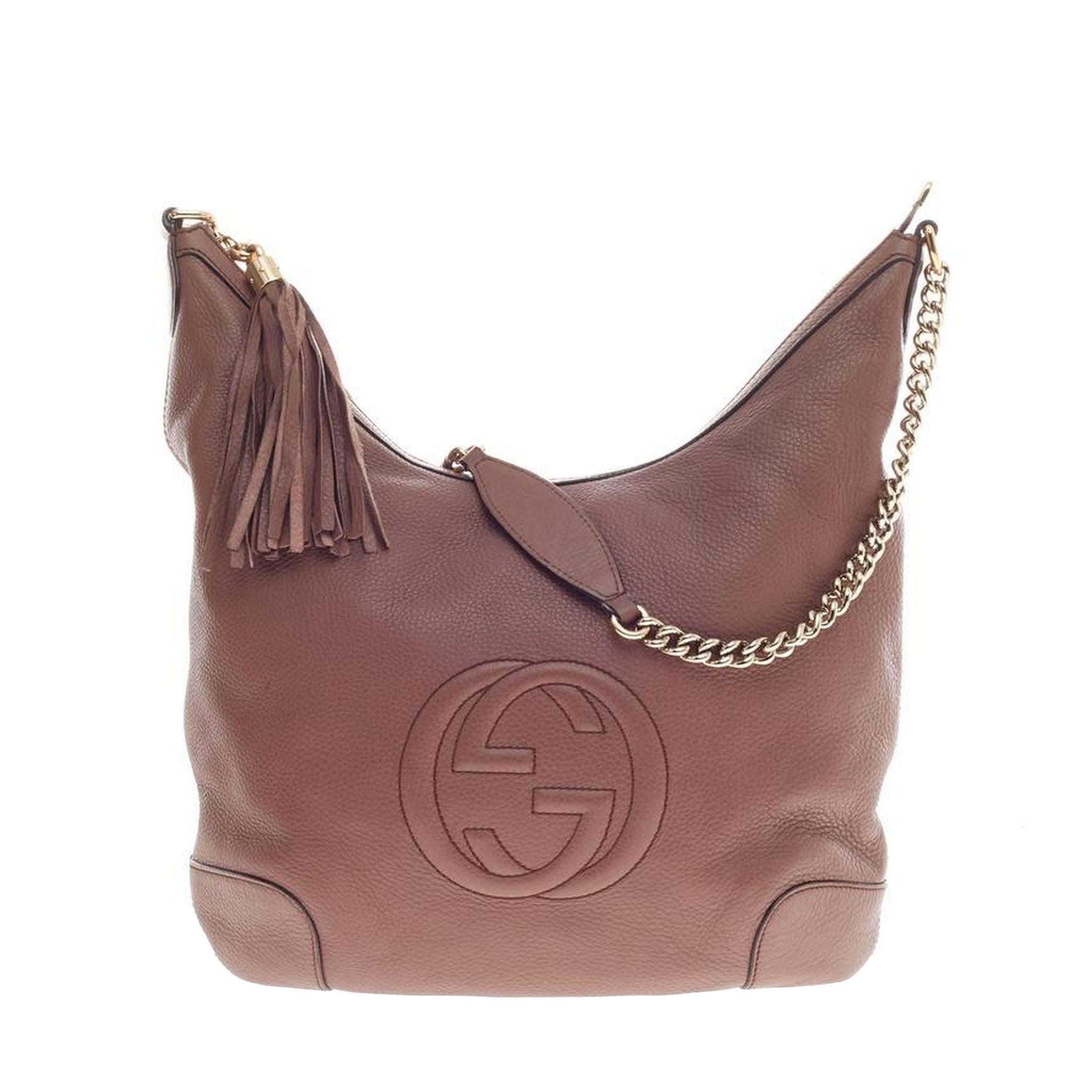 Gucci Soho Hobo Chain Strap Leather Medium