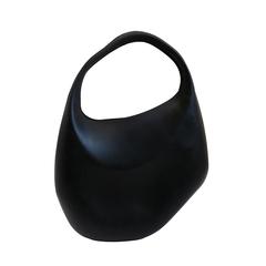 Thierry Mugler Vintage Rare Iconic Black Bubble Rubber Handbag