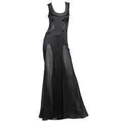 Versace Sheer Paneled Gown 10