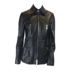 Dolce & Gabbana BLack Leather Jacket 3