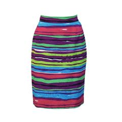 1990's Christian Lacroix Multi-colored Cocktail Skirt 5