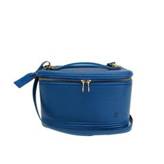 Louis Vuitton "Nice" Blue Epi Leather Vanity Case Shoulder Bag